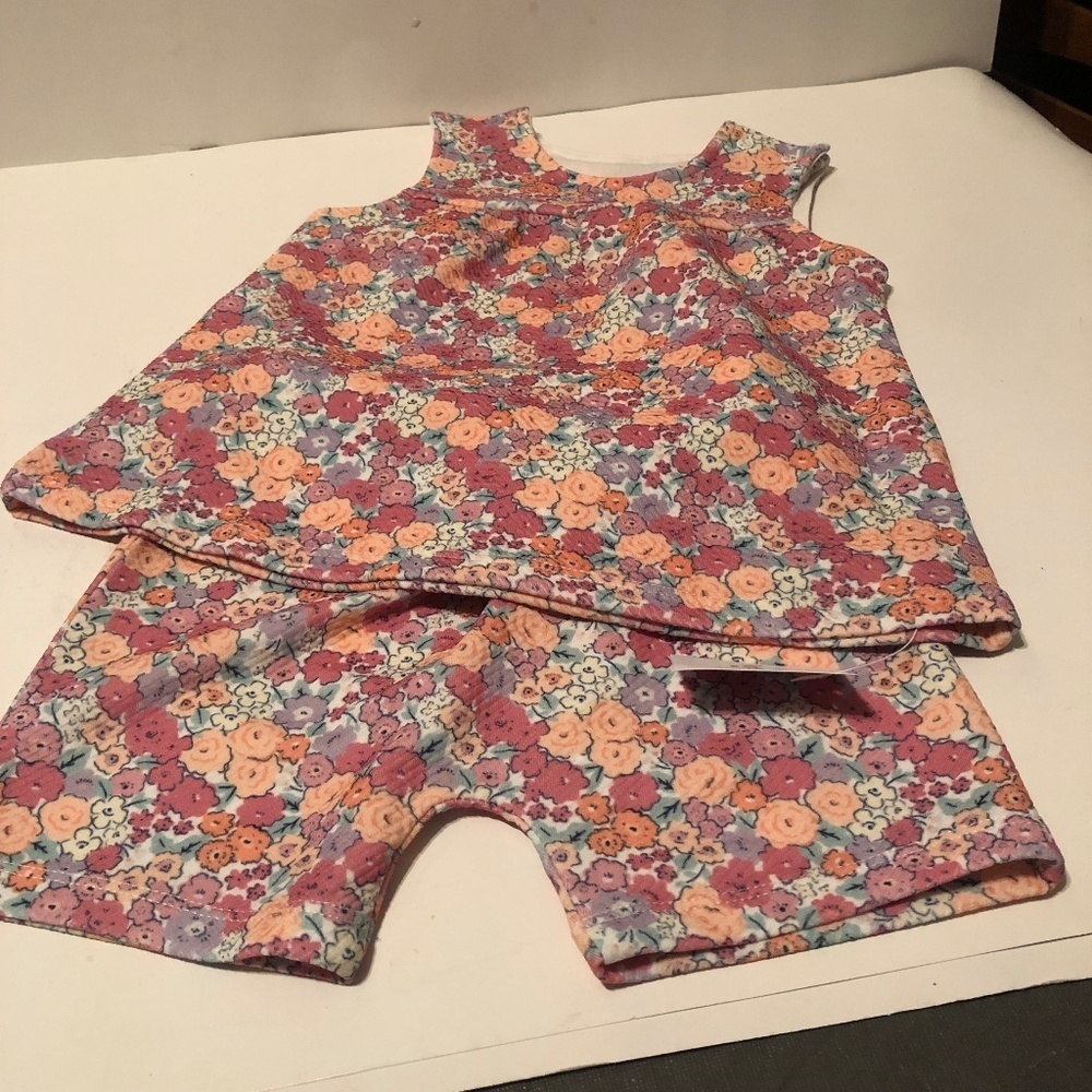 New with tags Nutmeg Babies top and shorts - size 18- 24.months 27 pds 5 oz.